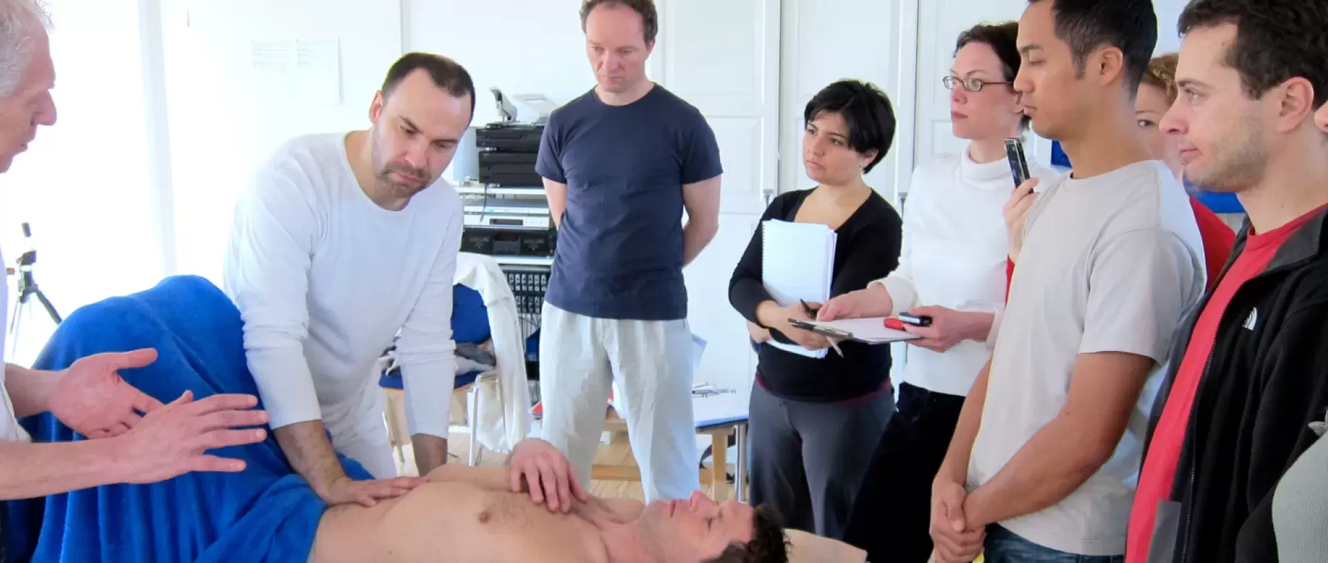 Training situation at Dr. Ida Rolf Institute® Europe